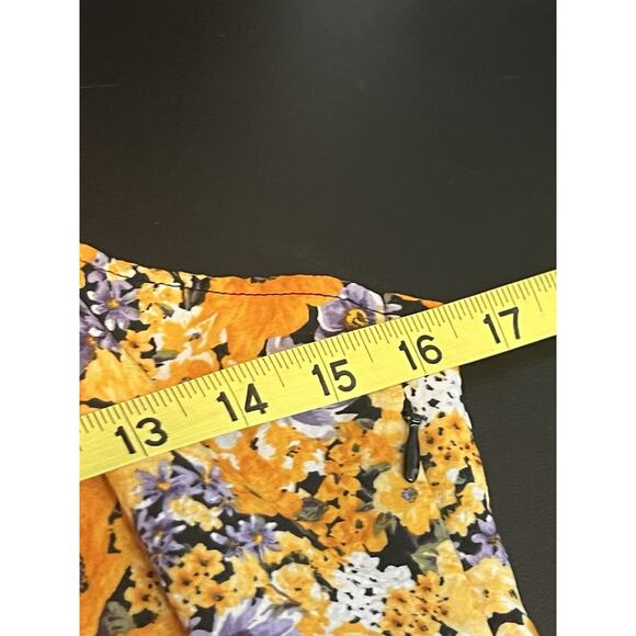 Yellow Floral H&M Sundress with pockets Size M Pre Owned - Picture 7 of 14